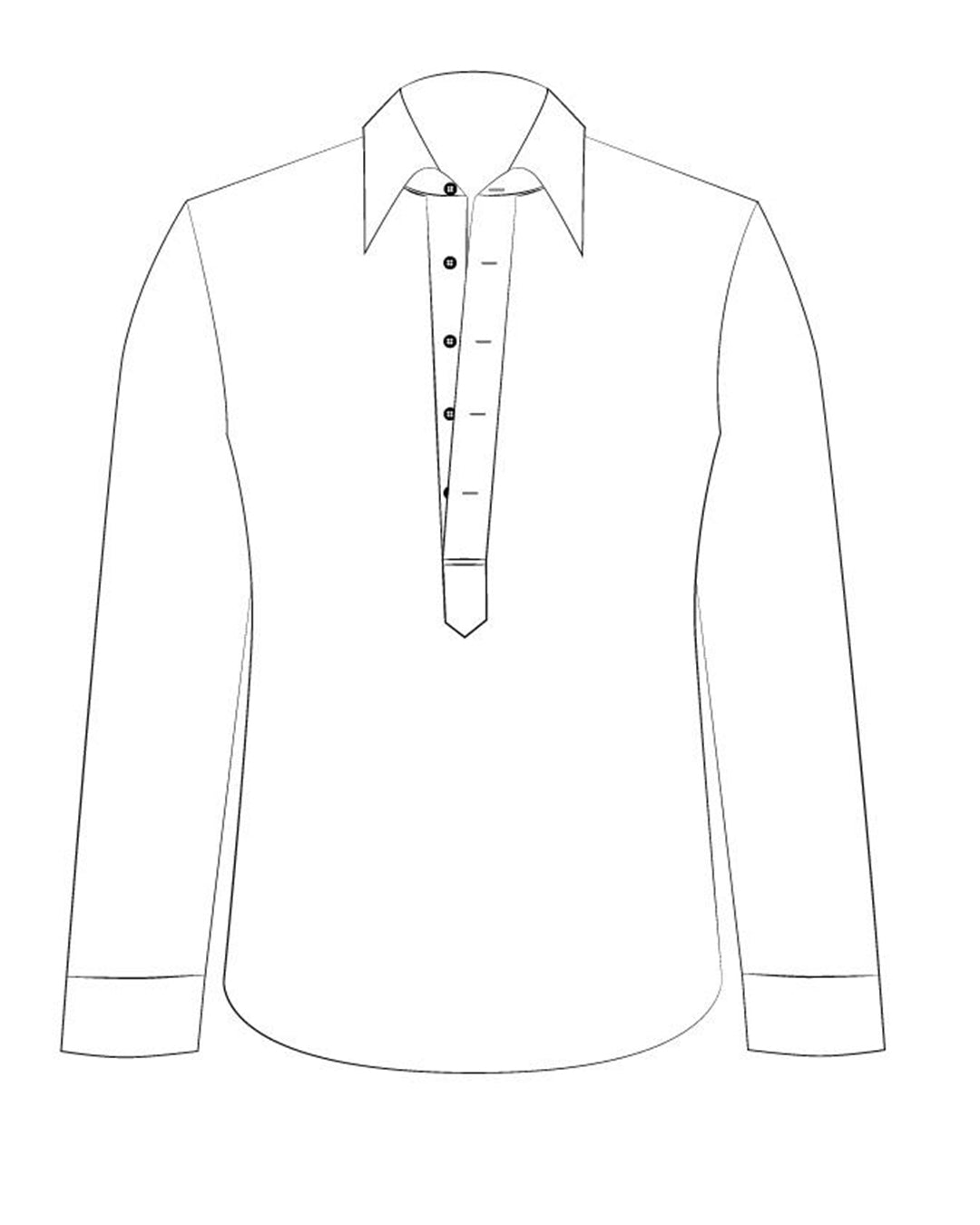 Pullover Shirt in Ecru Textured Linen - 6