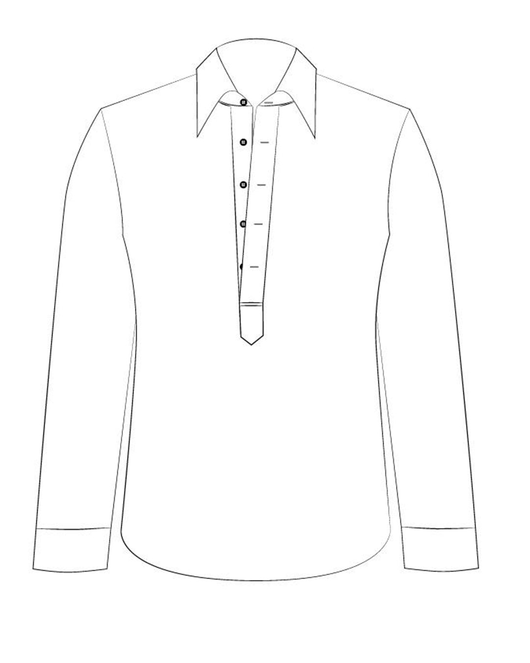 Pullover Shirt in Pale Yellow Linen - 4