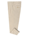 Soft Cream Cotton Twill Pant