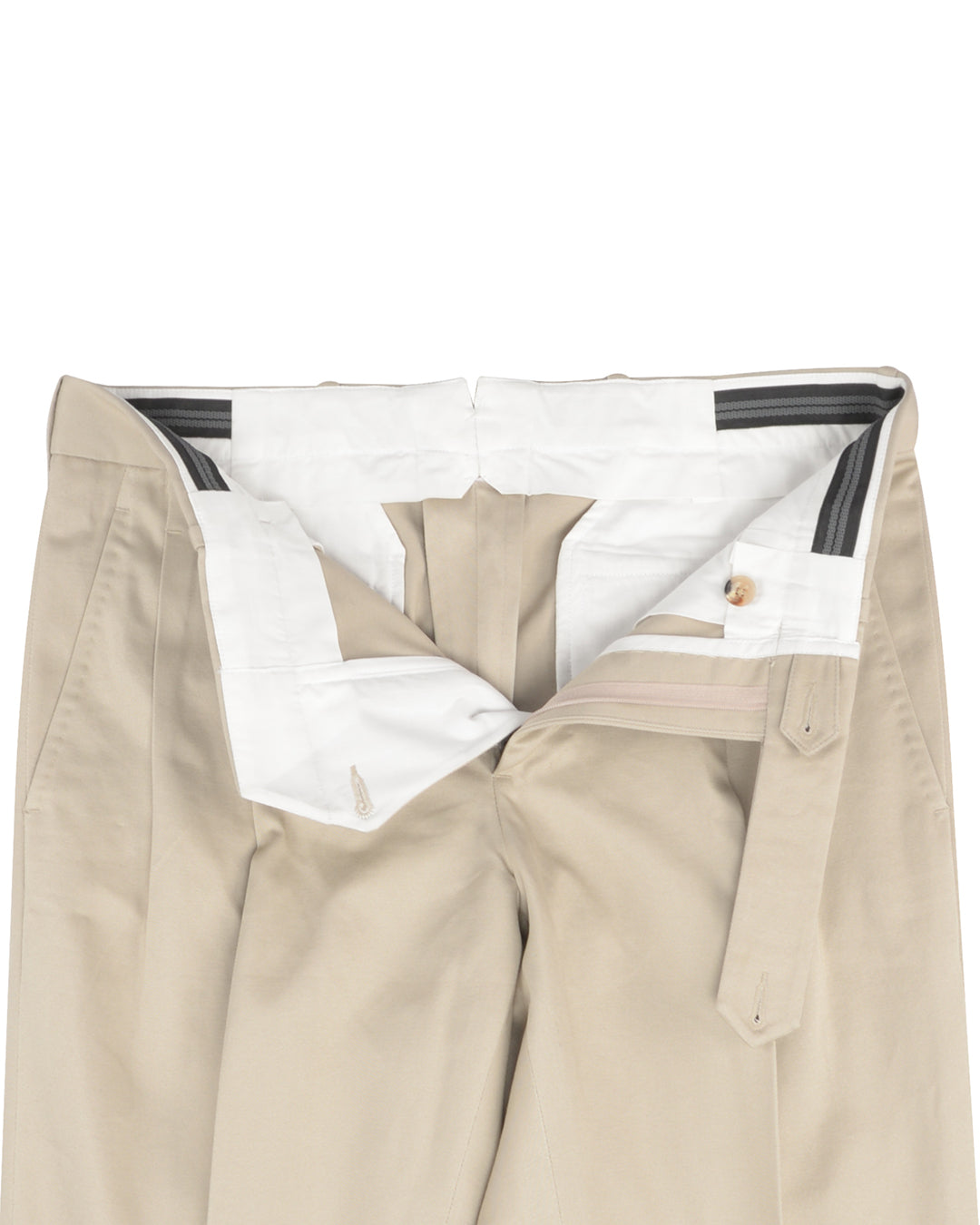 Soft Cream Cotton Twill Pant - 3
