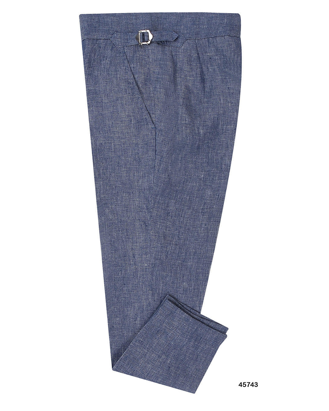 Solbiati Denim Blue Linen Dress Pant - 1