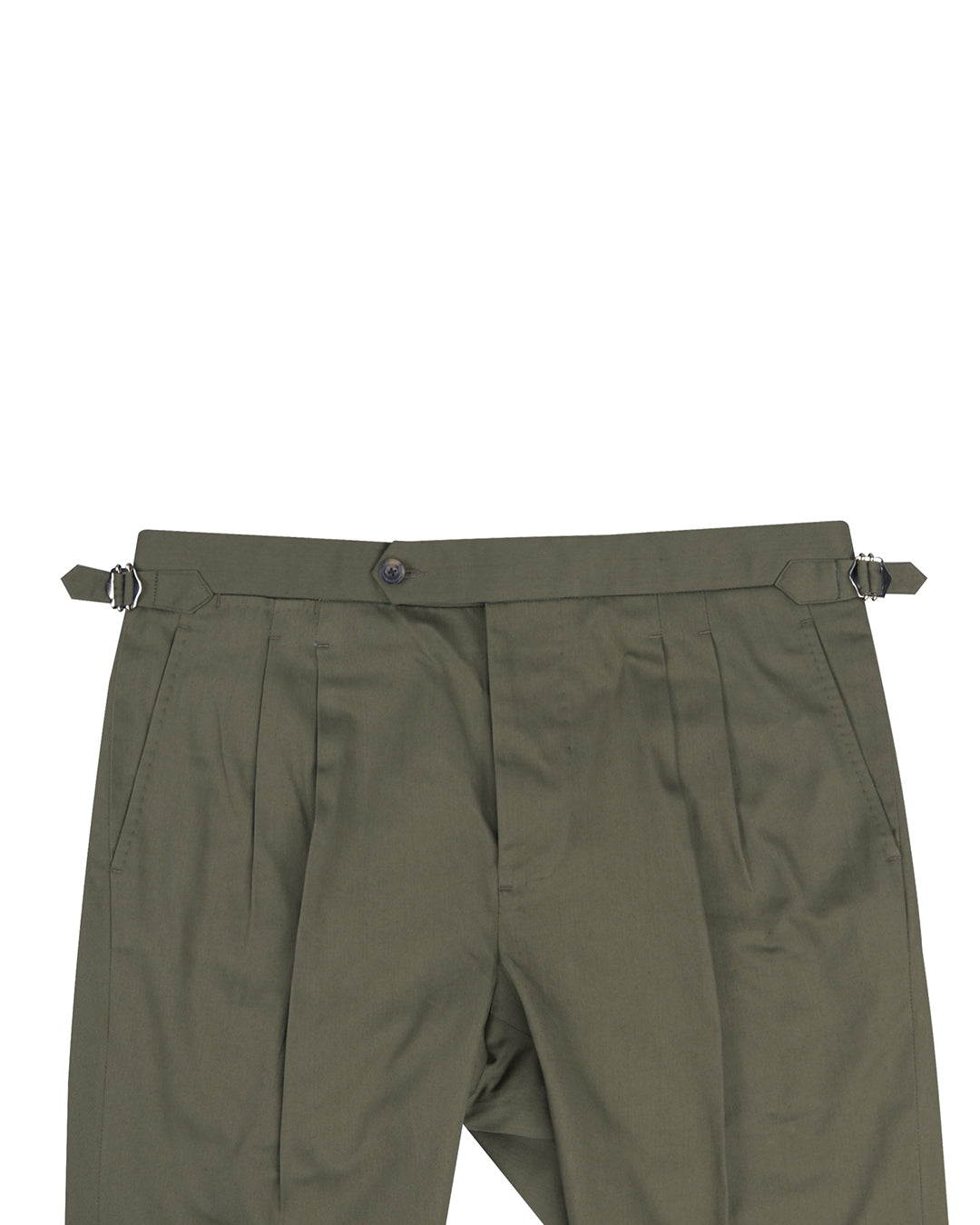 Sondrio: Washed Olive Twill