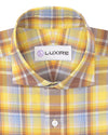 Summer Light Yellow Brown Madras Checks