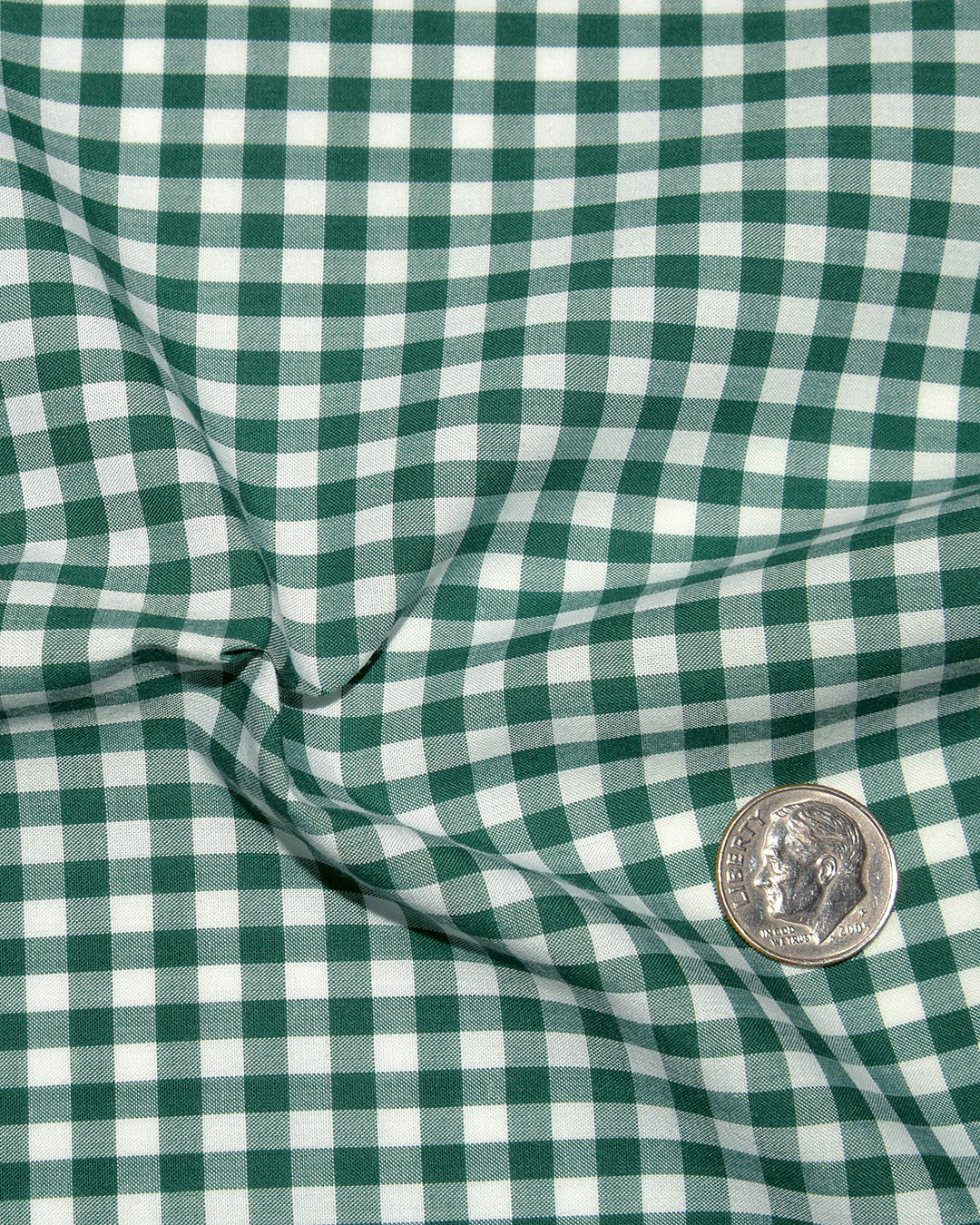 GINGHAM CHECKS BOTTLE GREEN WHITE