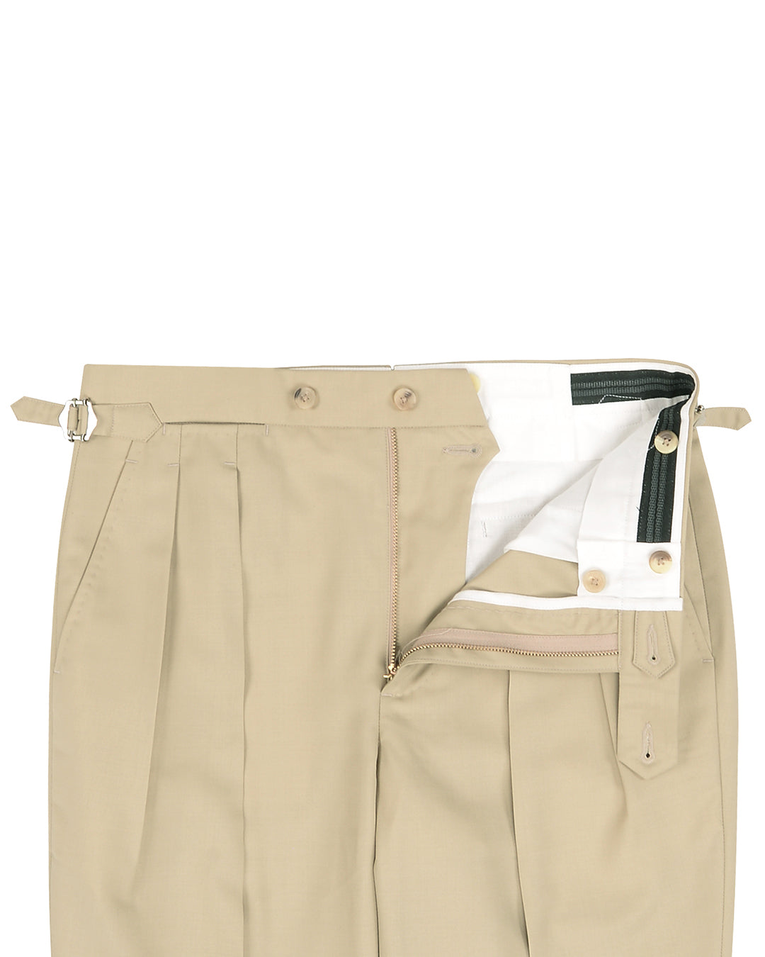 Washable Wool Pants: Khaki-Tan