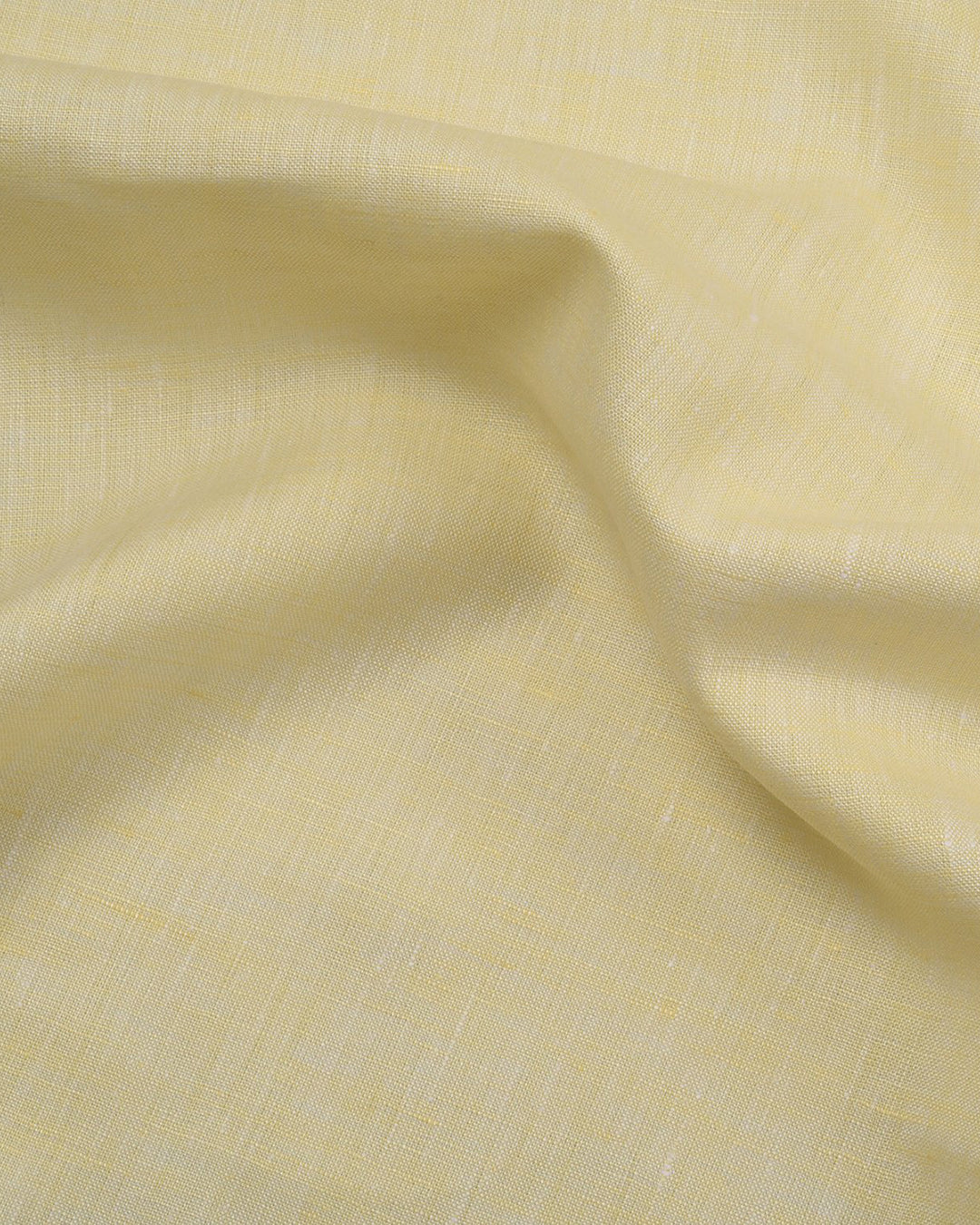 Camp collar PRESET STYLE in Pale Yellow Linen - 2