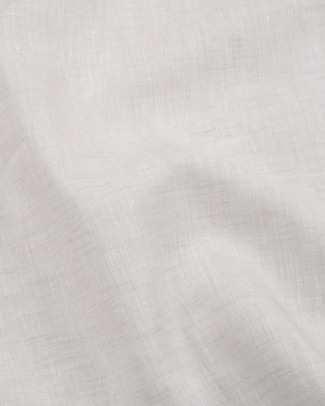 Camp collar PRESET STYLE in Ecru Textured Linen - 3