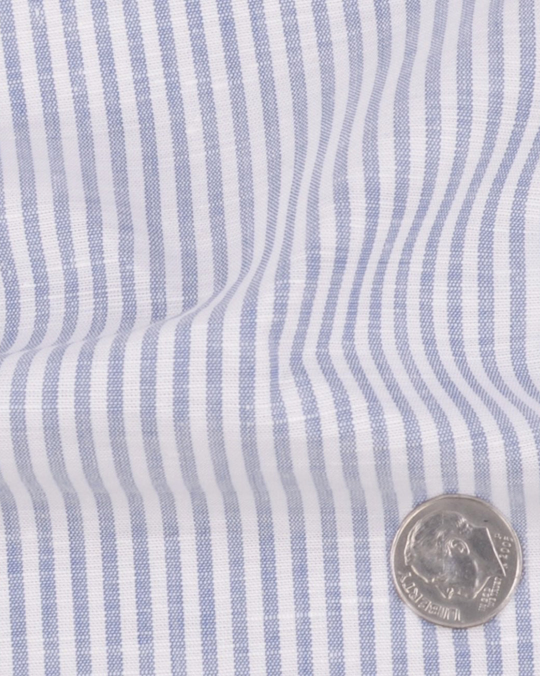 Indigo Dress Stripes Fine Linen - 4
