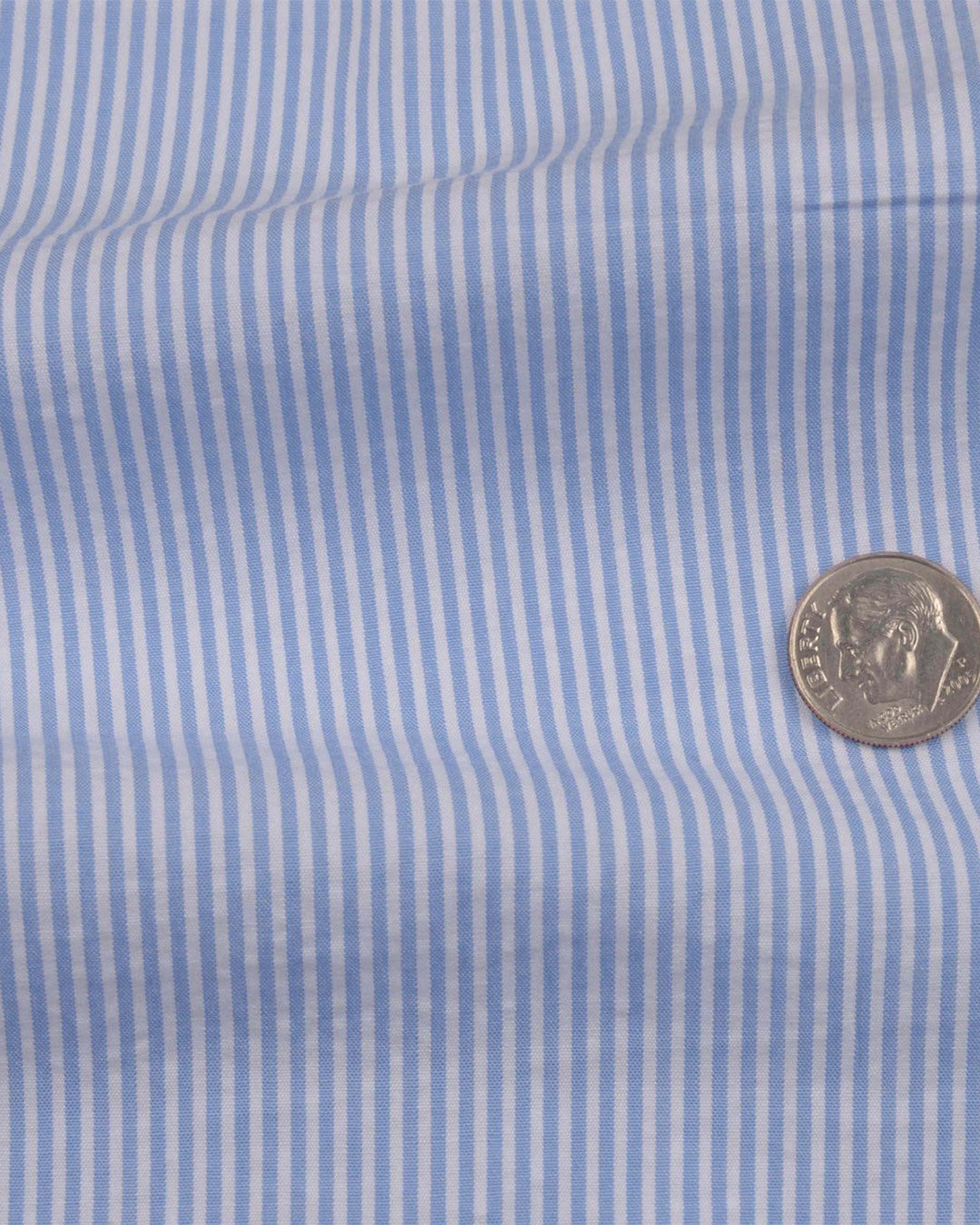 Sky Blue Dress Stripes Seersucker - 4