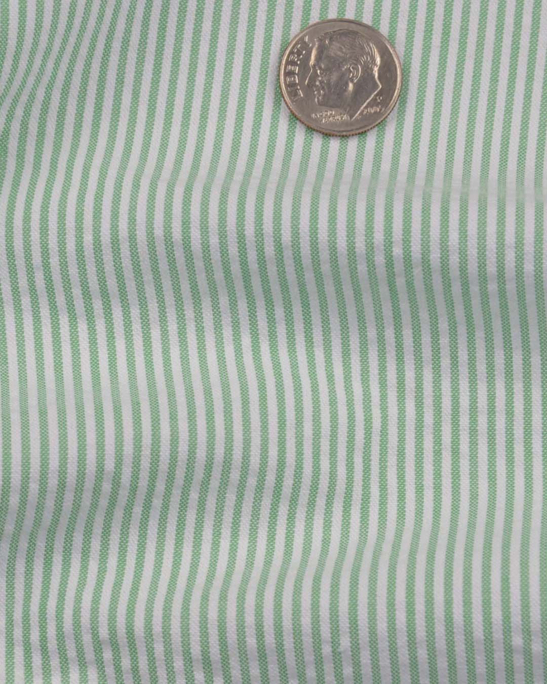 Fern Green Dress Stripes Seersucker - 2