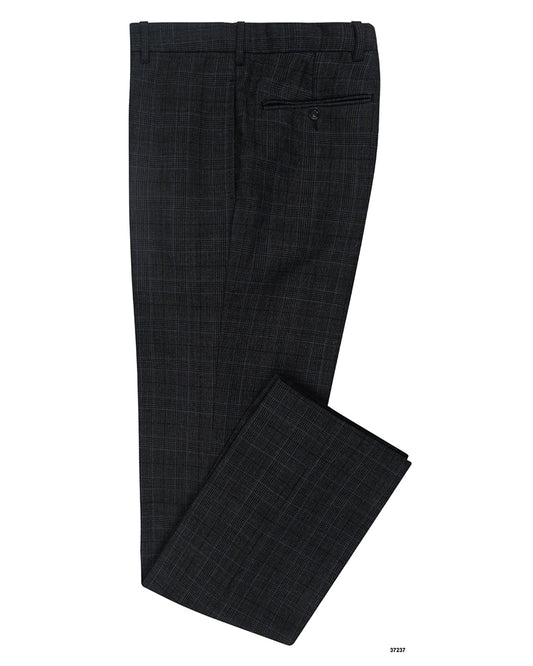 Minnis Fresco III  Pants: Grey Blue Prince of Wales Checks