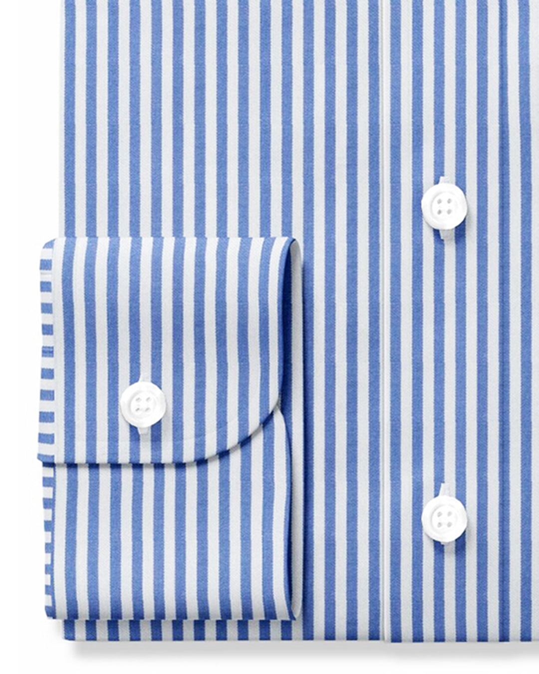 Classic Blue Pencil Stripes on White - 3