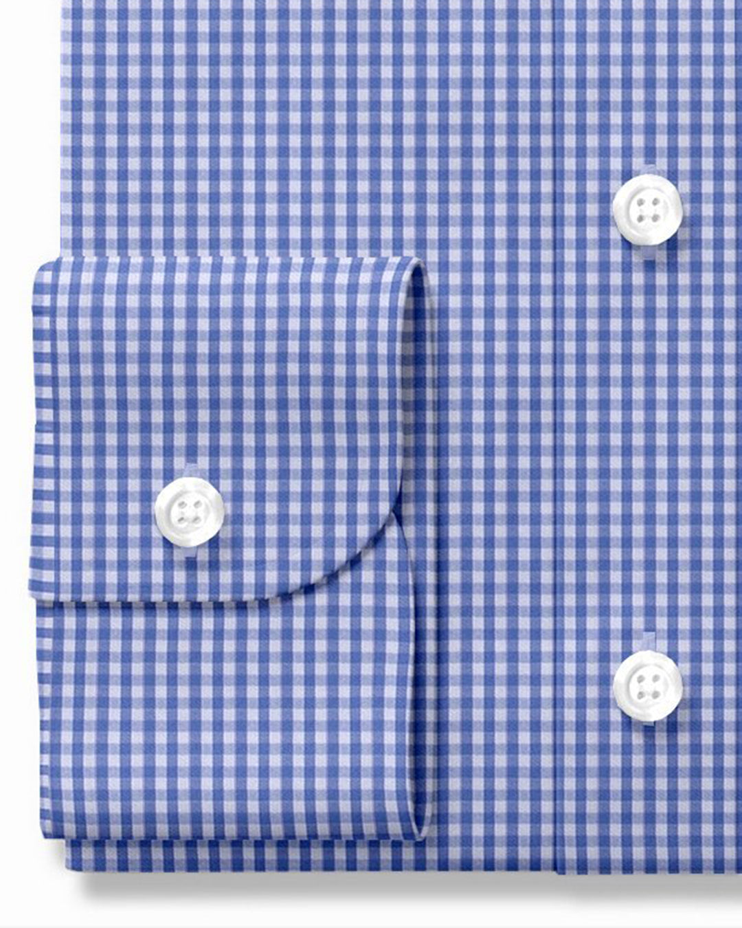 Light True Navy Mini Gingham On White - 3