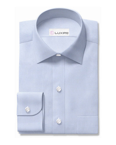 Albini Fine Light Blue Pinpoint Oxford