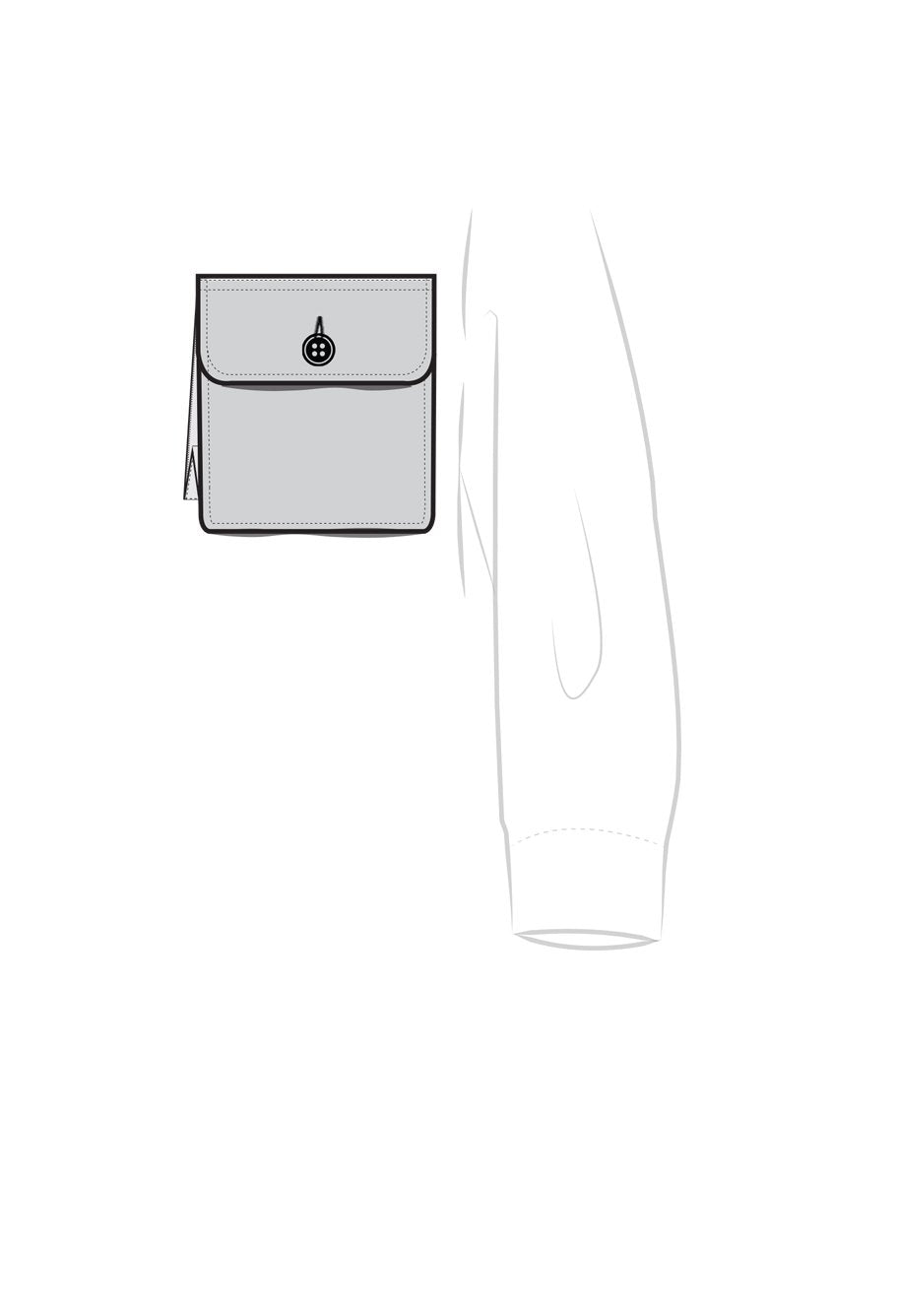 Hidden Internal Product: Chest Pocket Standard Styles - 5