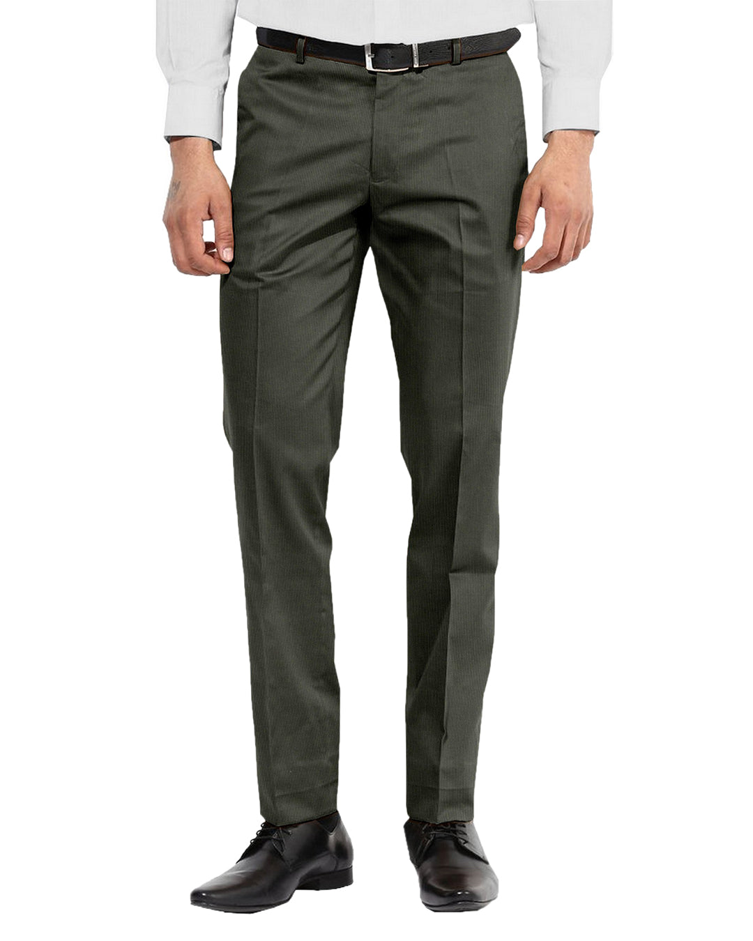 Brisbane Moss Olive Needlecord - 1