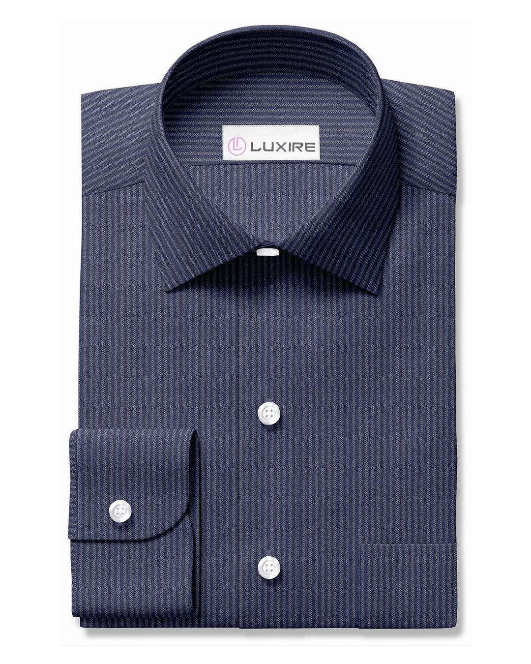 Canclini Blues: Blue Stripe Chambray - 1