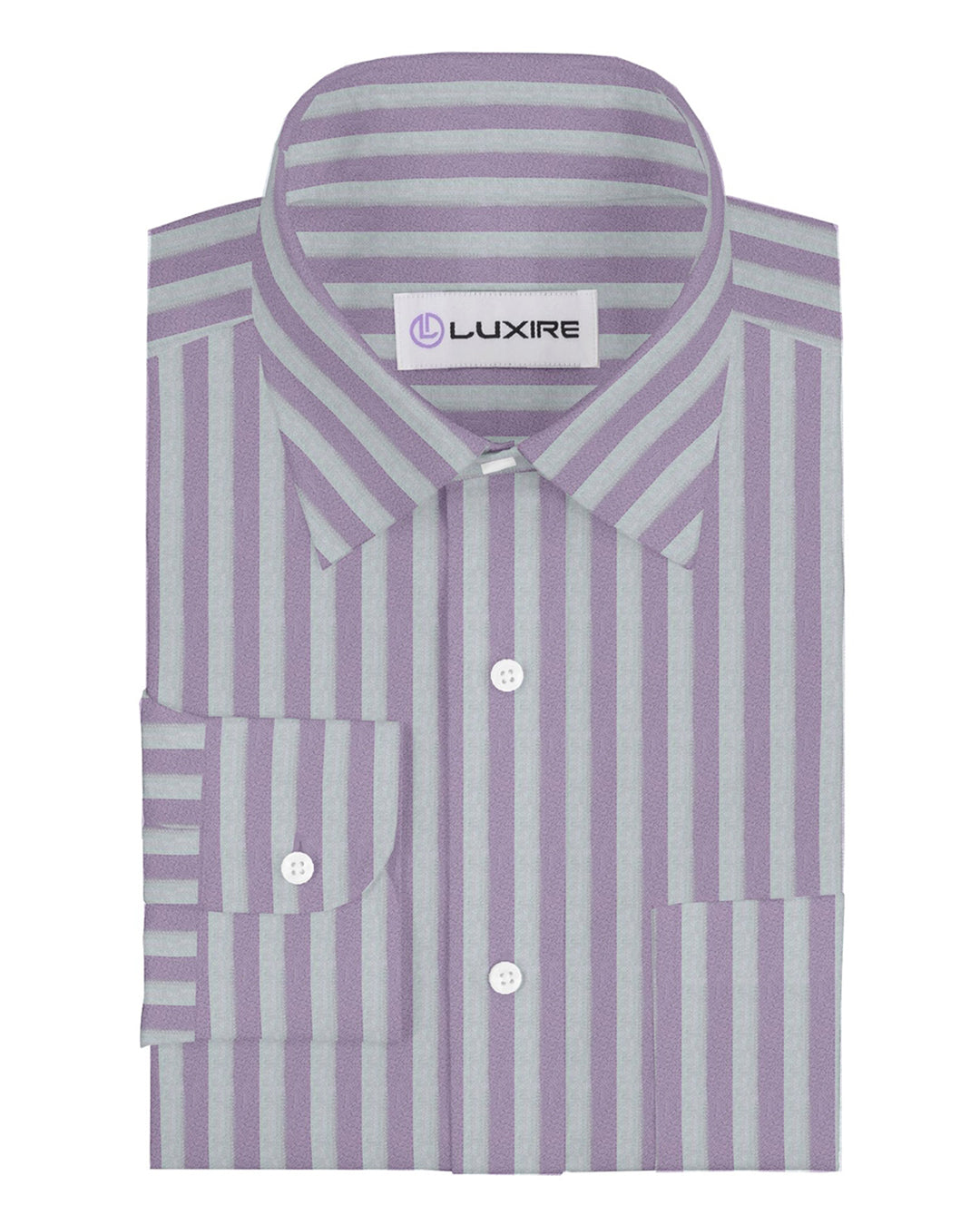 Linen: Pink Bengal Stripes On White - 1