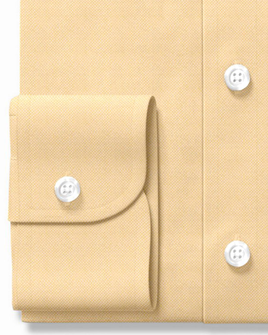 Wrinkle Free Travel Oxford: Egg Nog Yellow - 3