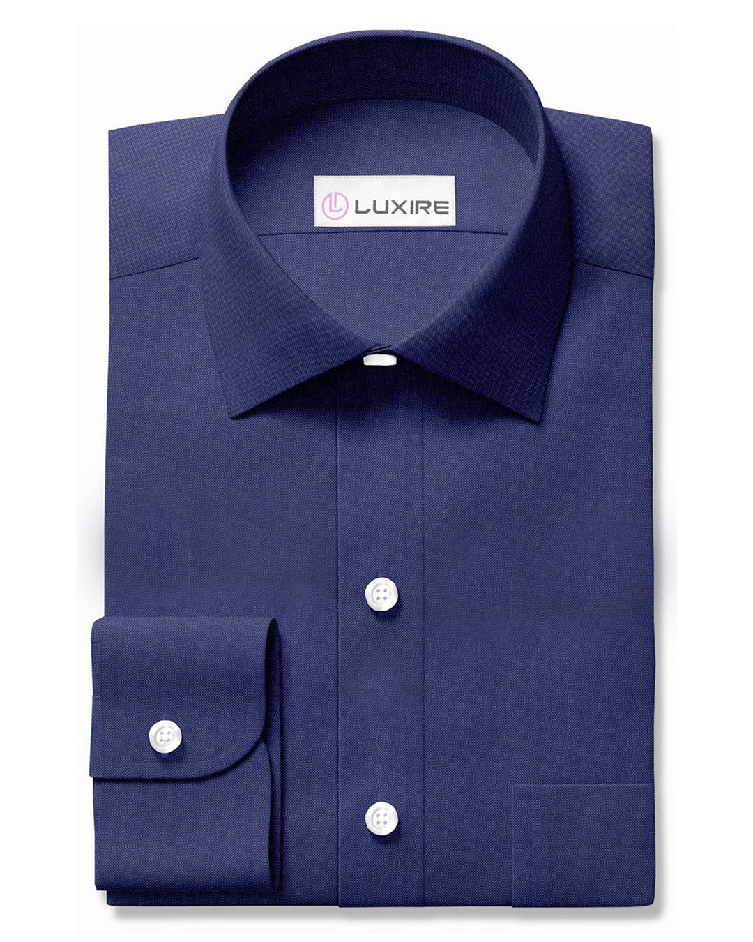 Wrinkle Free Travel Oxford: Indigo - 1