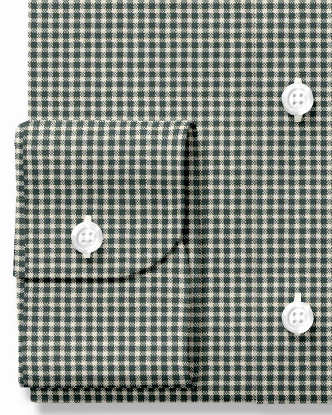 Dark Green Gingham Oxford - 3