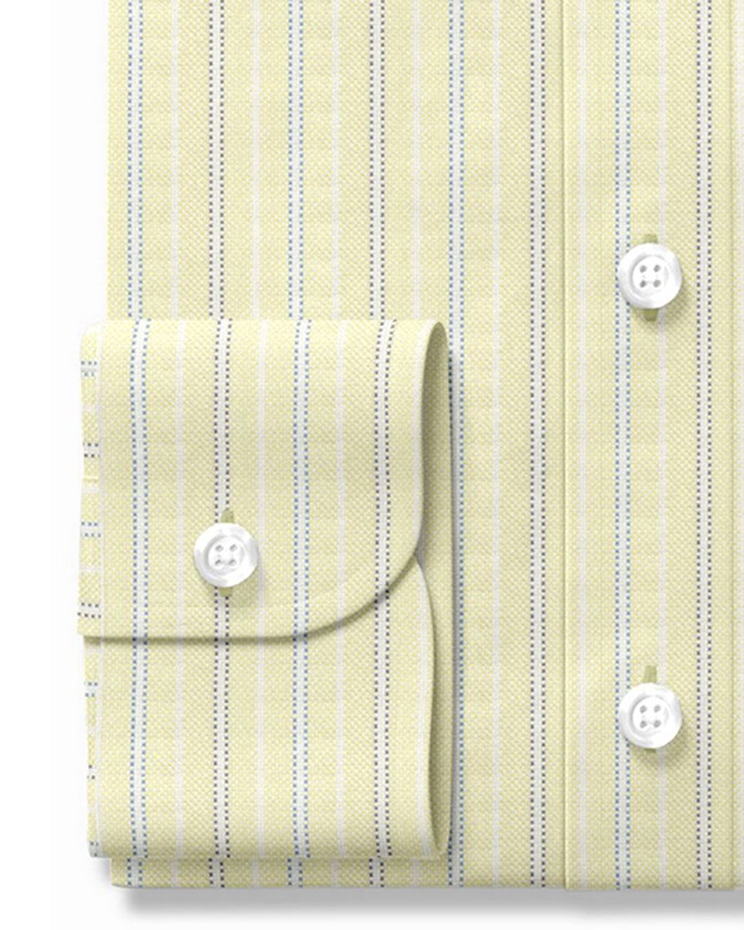 Classic Oxford: Pale Yellow with Blue Stripes - 3