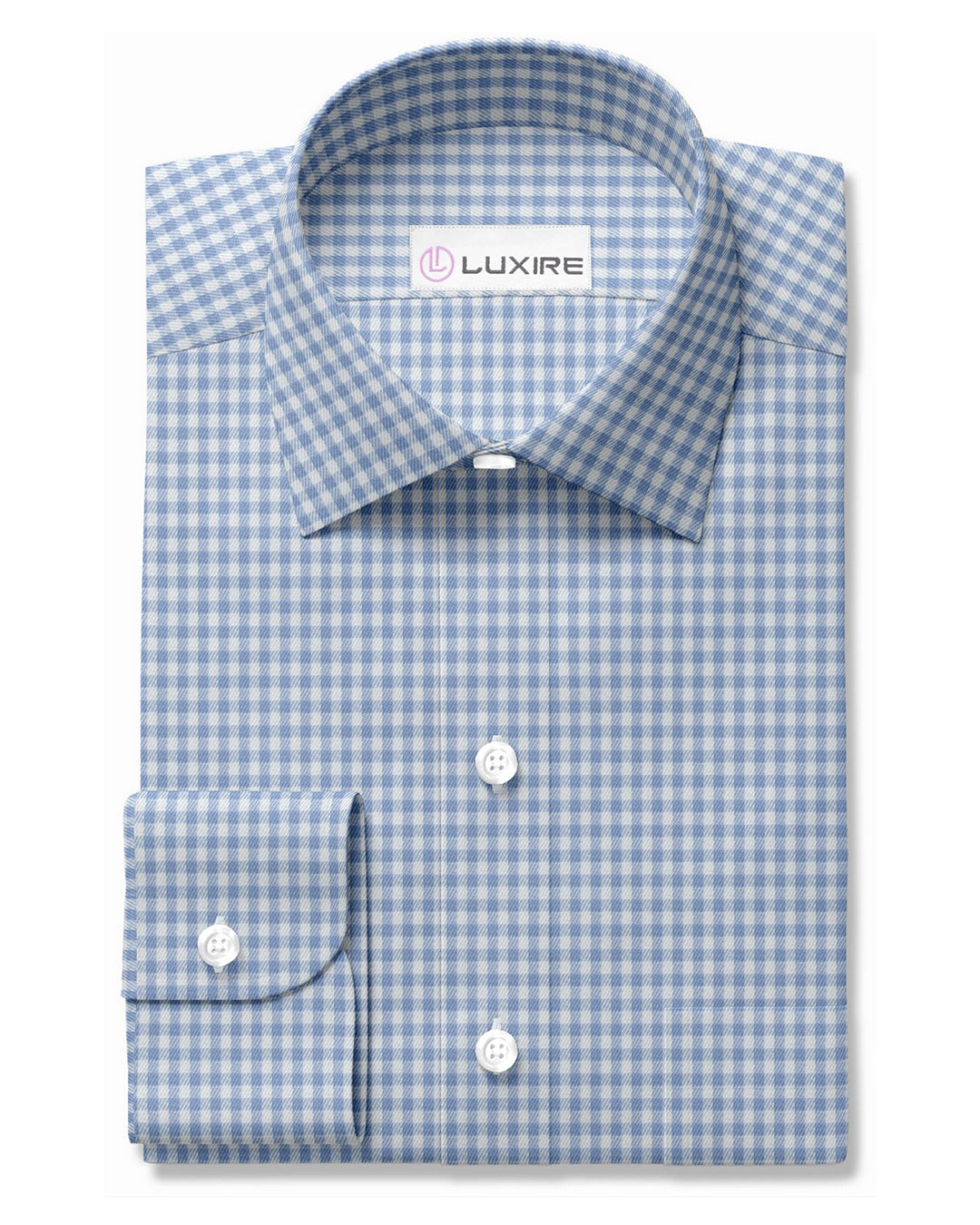 Zegna Light Blue GinghamTwill - 1