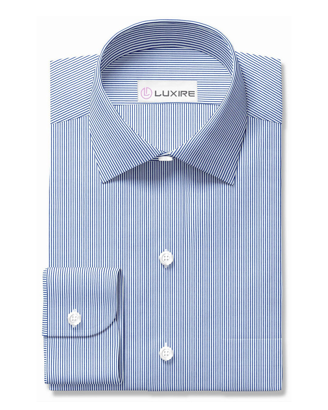Luxire Privilege Collection Blue Stripes on White