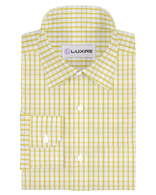 Friday Shirt: Yellow Graph Checks
