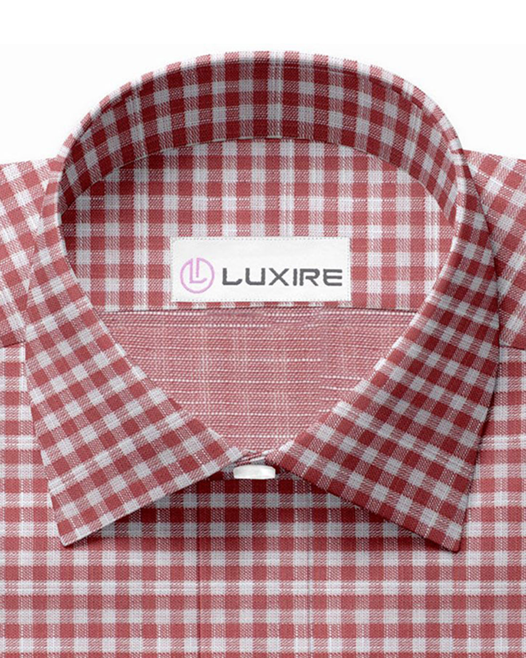 Soft Light Summer:Red White Mini Gingham Chambray - 2