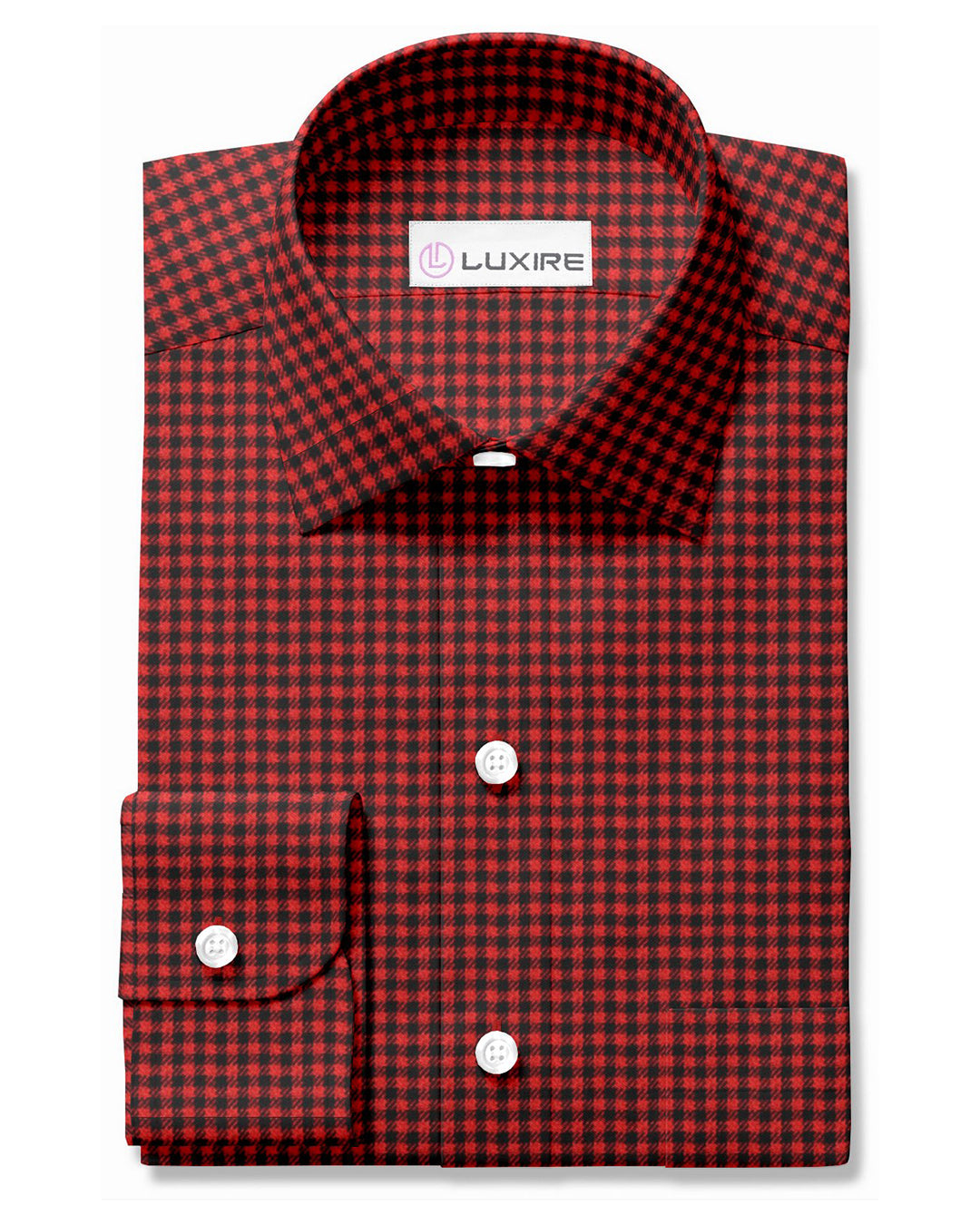 Red Black Shepherd Checks Flannel - 1