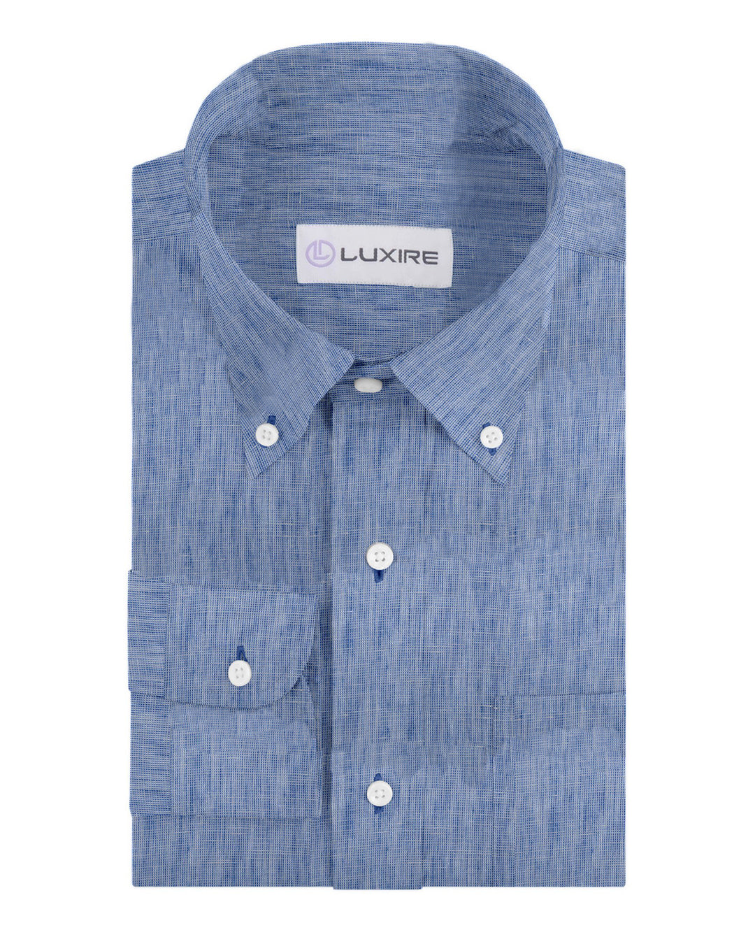 Linen: Pale Blue End-on-End - 1