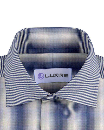 Albini: Dark Blue Dress Stripe