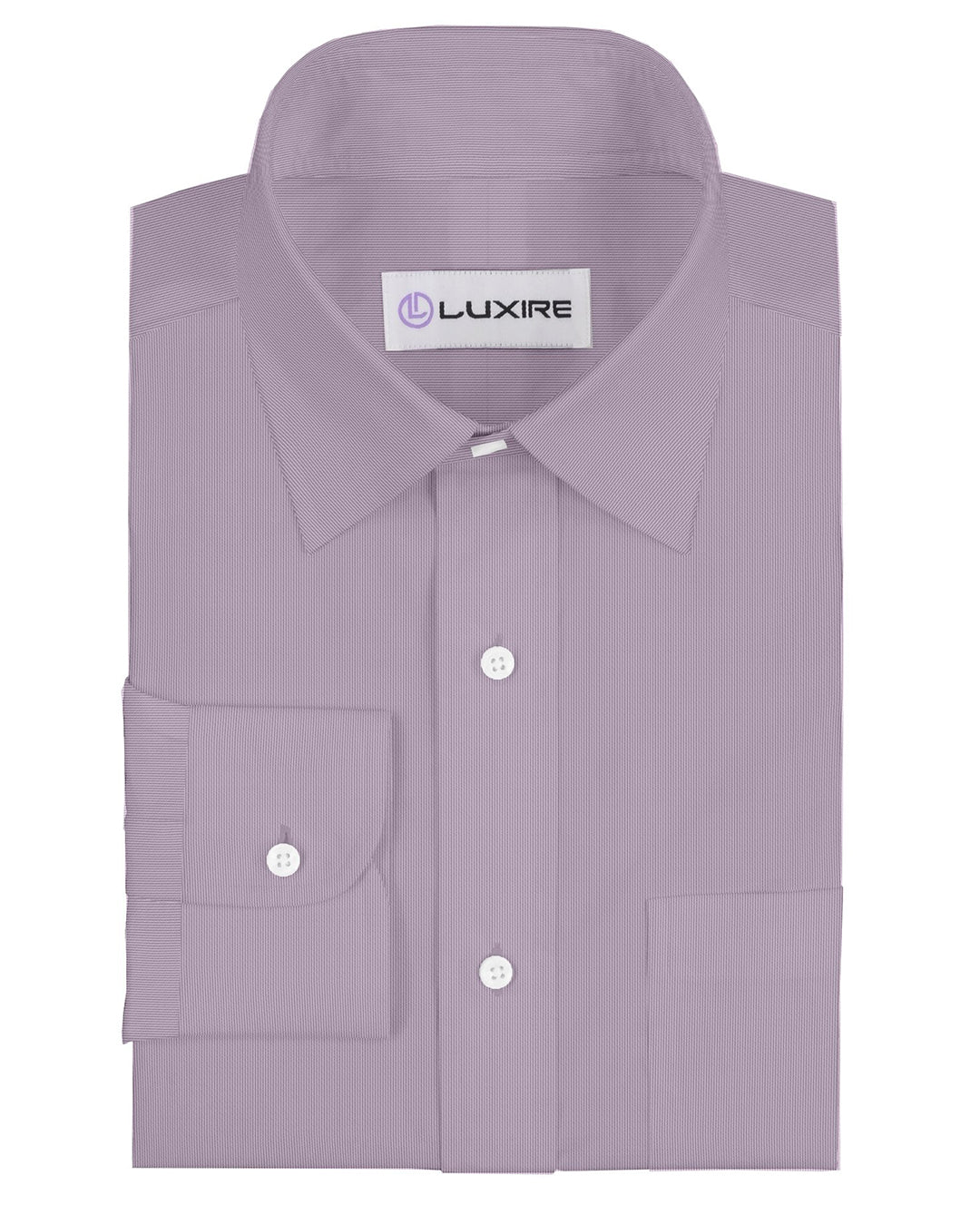 Cotton Poly: Purple Textured Pin Stripes - 1