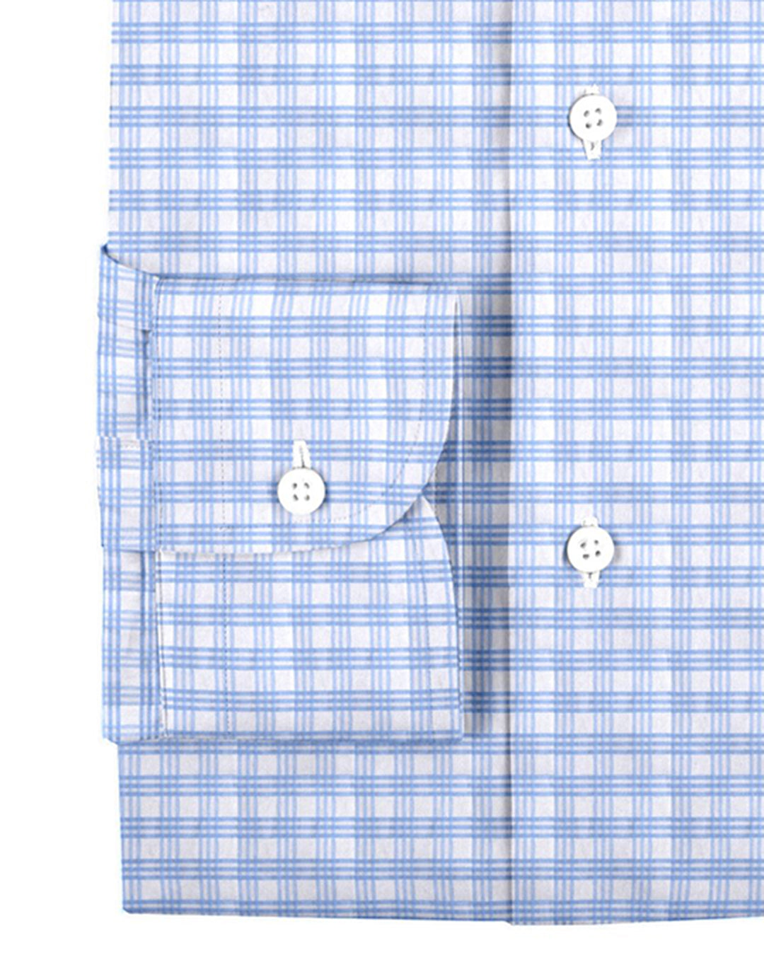 Monti Lustrous Blue Checks On White