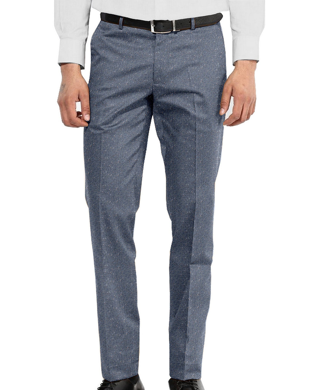 Molloy Plain Donegal Tweed Pants - Indigo - 1