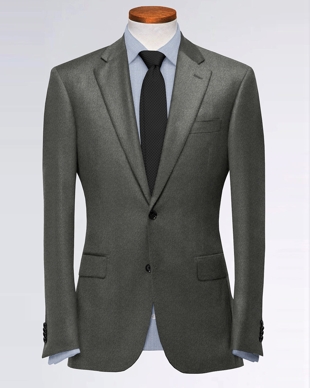 VBC Dark Grey Flannel Suit - 2