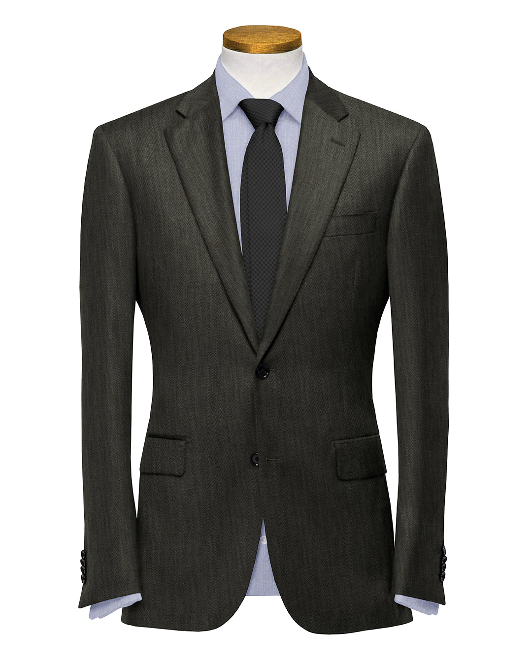 VBC: Brown Grey Twill Suit - 4