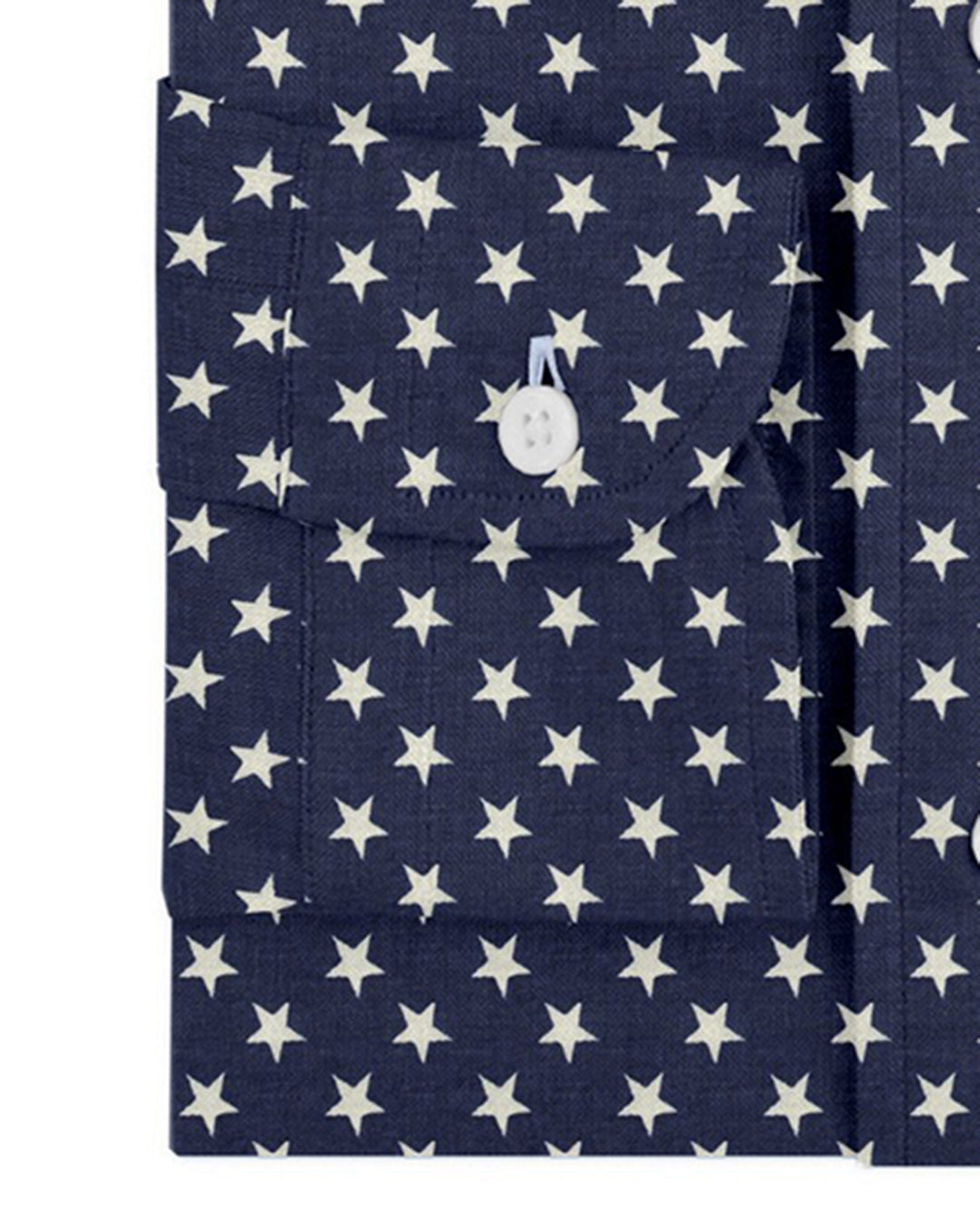 Indigo Denim Printed Stars - 3