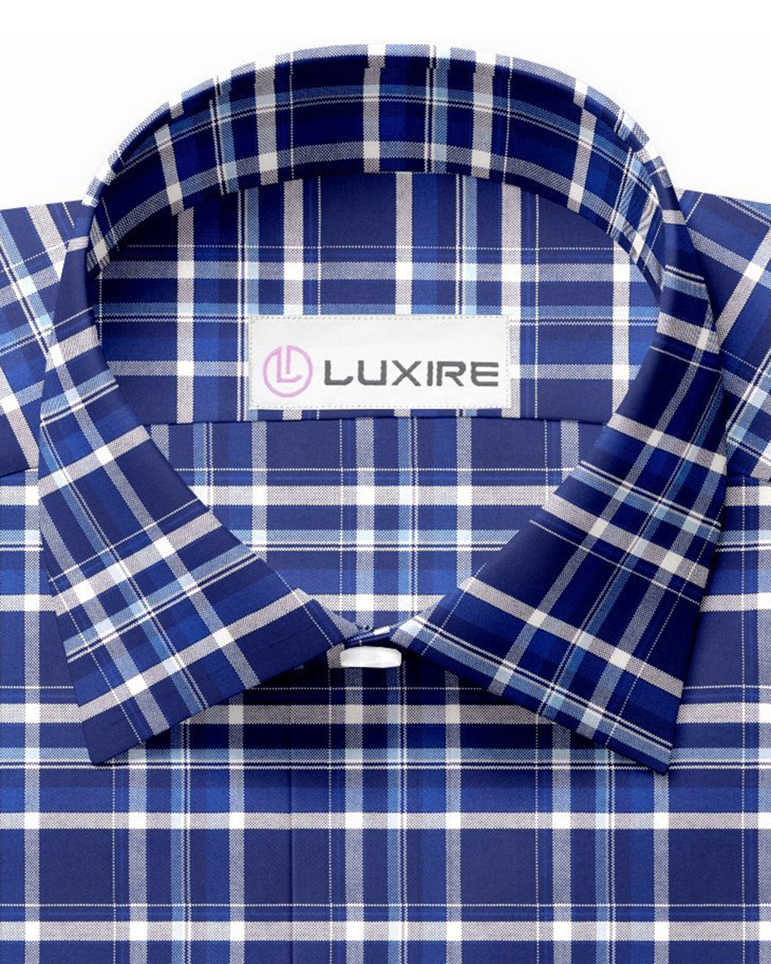 Easy-to-Iron Blue White Checks Shirt - 2
