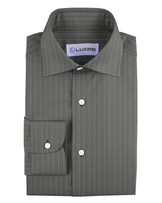 Grey Herringbone Shirt