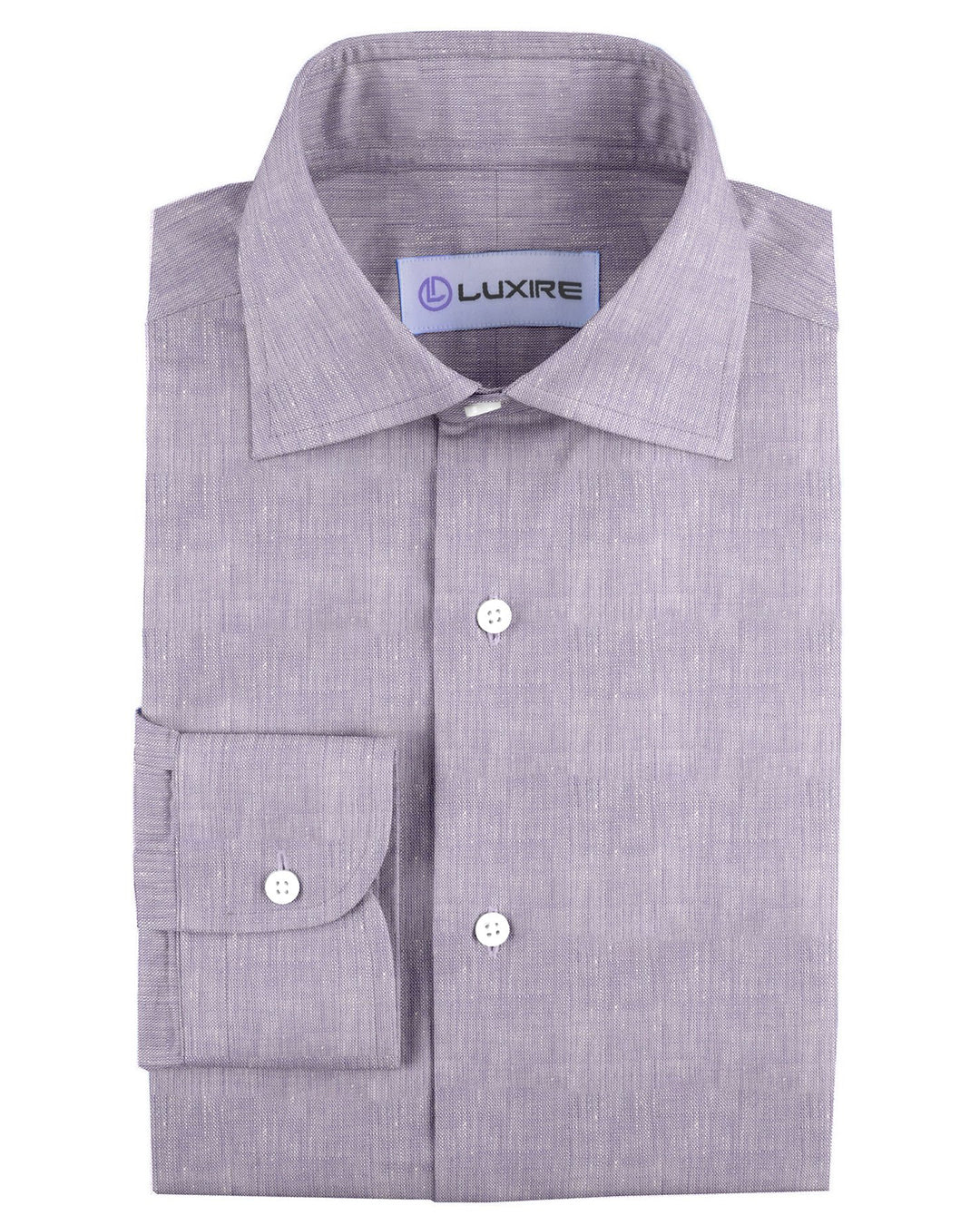Summer Shirt in Light Purple Linen - 1