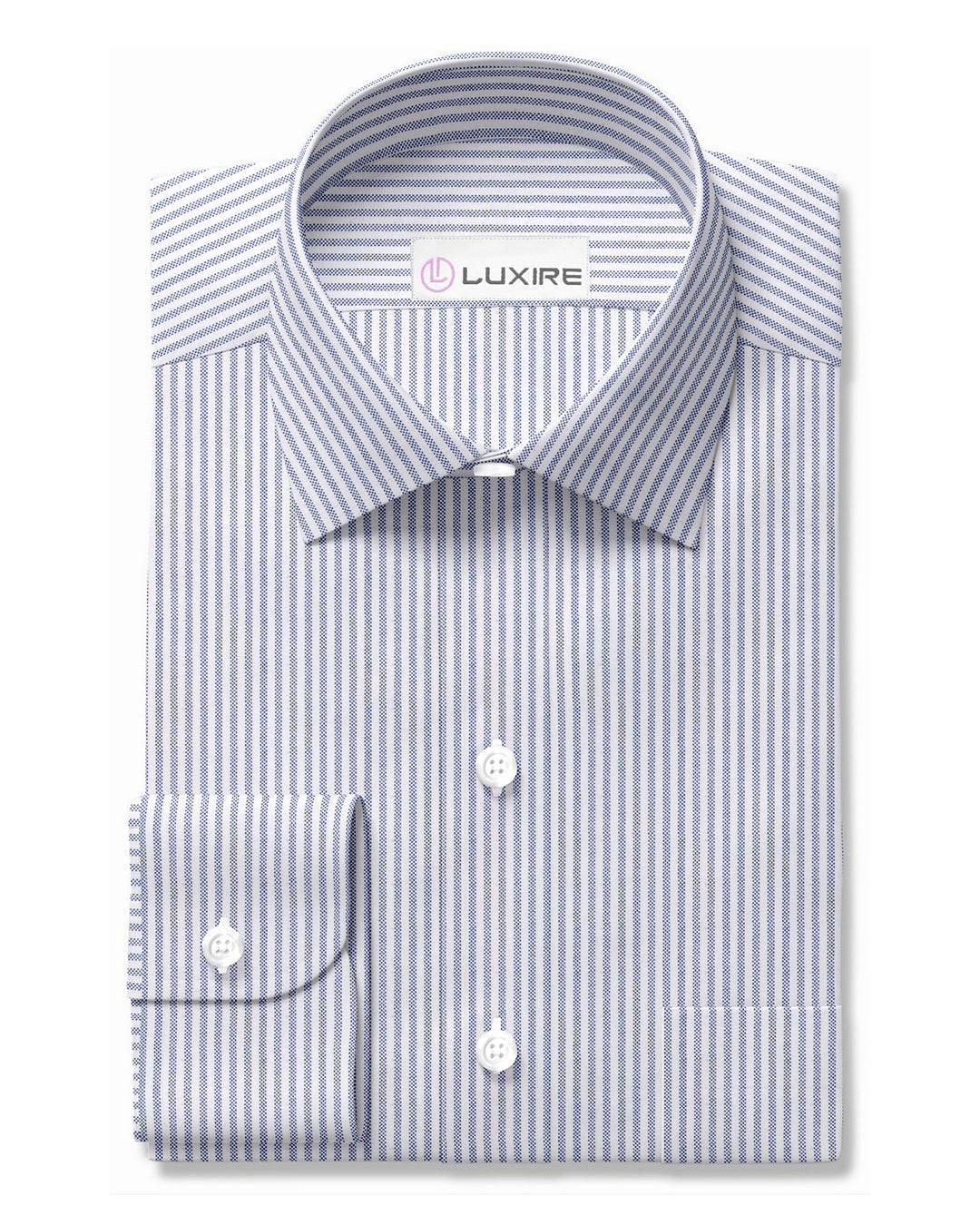 Blue University Stripe Oxford