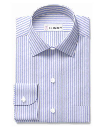 Grapemist  Blue University Stripes Oxford