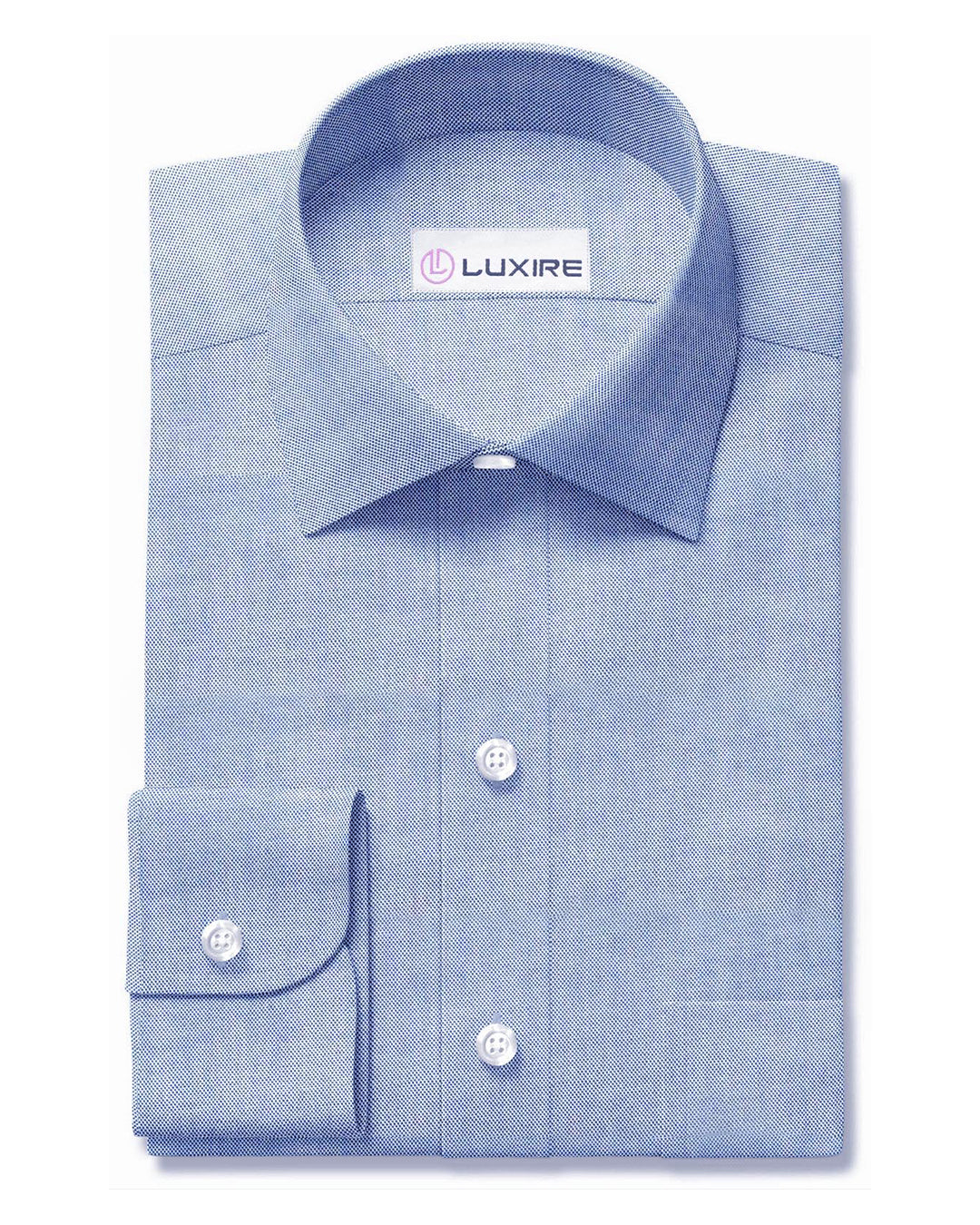 Light Blue Pinpoint Oxford - 1